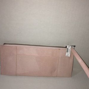 White House Black Market pink wristlet
